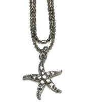 (image for) Starfish Anklet Double Chain - Clear
