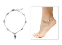 (image for) Fashion Angel Wing Beaded Anklet Clear