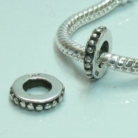 (image for) Charm 925 - Marcasite Spacer Raised Dots