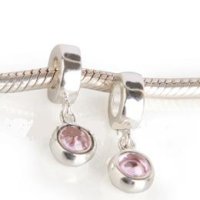 (image for) Charm 925 Drop - Pink