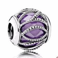 (image for) Charm 925 - Silver Intertwining Radiance Purple