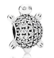 (image for) Charm 925 - Silver LG Turtle Clear CZ
