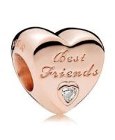 (image for) Charm 925 - Rose Gold Best Friends