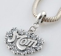 (image for) Charm 925 Drop Mom Heart