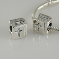 (image for) Charm 925 Silver - Bible & Cross