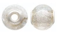 (image for) 925 Designer Dichroic Beads- Silver Clear Giant