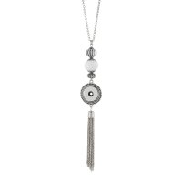 (image for) Snap Jewelry Glass Tassel Necklace Length 32"+3"
