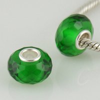 (image for) 925 Crystal Beads - Emerald Green