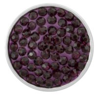 (image for) Snap Jewelry Crystal - Solid Eggplant Purple
