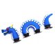 (image for) 3D Blue Dragon 3pc Jibbitz Style Charm Crocs Bracelet Kid Adult