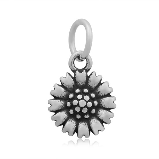 (image for) 11*20mm Small Stainless Steel Charm - Flower - Click Image to Close
