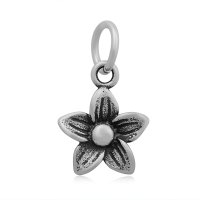 (image for) Small 11*20mm Stainless Steel Charm - Flower