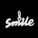 (image for) 13*24mm Small Stainless Steel Script Charm - Smile