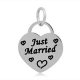 (image for) A&A Add A Charms Stainless - Just Married Heart