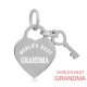 (image for) A&A Add A Charms Stainless - World's Best Grandma Heart with Key