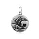 (image for) 20*29mm Medium Stainless Steel Charm - Ocean Waves Seagull Bird