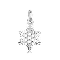(image for) 13*24mm Small Stainless Steel Charm - Snowflake