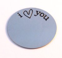 (image for) Memory Locket Plates I Love you