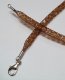 (image for) 925 Mesh Crystal Lobster Necklace - Brown