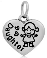 (image for) A&A Add A Charms Stainless - Daughter Heart