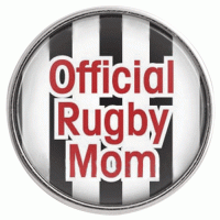 (image for) Snap Glass Jewelry - Sports Rugby Mom