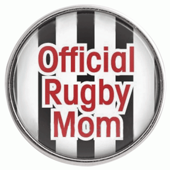 (image for) Snap Glass Jewelry - Sports Rugby Mom - Click Image to Close