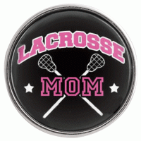 (image for) Snap Glass Jewelry - Sports Lacrosse Mom