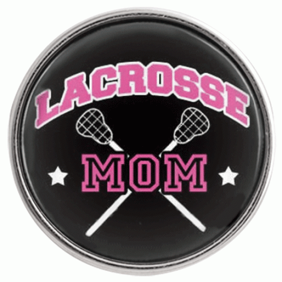(image for) Snap Glass Jewelry - Sports Lacrosse Mom - Click Image to Close