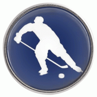 (image for) Snap Glass Jewelry Sports Hockey