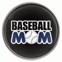 (image for) Snap Glass Jewelry - Sports Baseball Mom