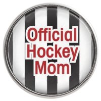 (image for) Snap Glass Jewelry - Sports Official Hockey Mom