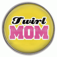 (image for) Snap Glass Jewelry - Sport Twirl Mom