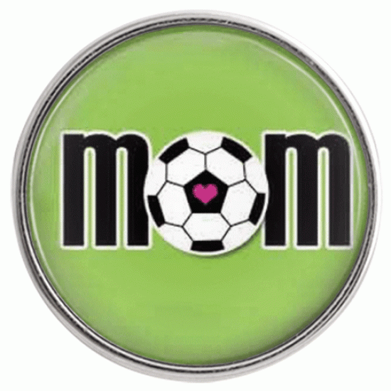 (image for) Snap Glass Jewelry - Sport Soccer Mom - Click Image to Close