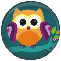 (image for) Snap Jewelry Enamel Ceramic - Night Owl