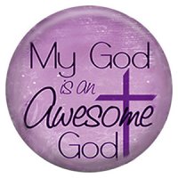 (image for) Snap Jewelry Enamel Ceramic - My God is Awesome God