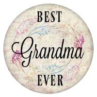 (image for) Snap Jewelry Enamel Ceramic Best Grandma Ever fits Ginger Snaps