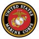 (image for) Snap Jewelry Enamel Ceramic - Military Marine Corps