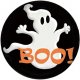 (image for) Snap Jewelry Enamel Ceramic - Holiday Halloween Ghost "BOO"