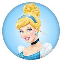 (image for) Snap Jewelry Ceramic Cinderella Princess Fits Disney Ginger Snap