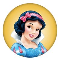 (image for) Snap Jewelry Ceramic Snow White Princess fits Ginger Snaps 18mm