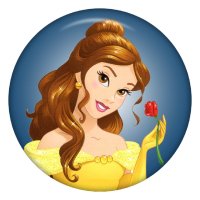 (image for) Snap Jewelry Ceramic Belle Cartoon Princess fits Ginger Snaps