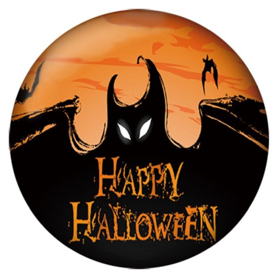 (image for) Snap Jewelry Enamel Ceramic - Happy Halloween 1 Snap Only - Click Image to Close