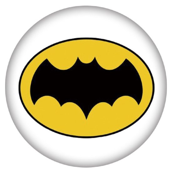 (image for) Snap Jewelry Enamel Ceramic Super Hero Batman Fits Ginger Snaps - Click Image to Close