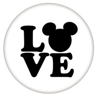 (image for) Snap Jewelry Enamel Ceramic - Cartoon Love Mickey Mouse