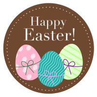 (image for) Snap Jewelry Enamel Ceramic - Happy Easter & Eggs