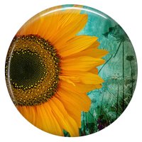 (image for) Snap Jewelry Enamel Ceramic - Sunflower