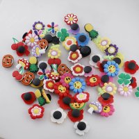 (image for) Jibbitz 10pc mix Flowers fit Crocs, Lace Adapter & Bracelets