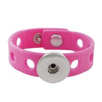 (image for) Children Shoe Charm & Snap Bracelet Pink fits 18mm & Jibbitz