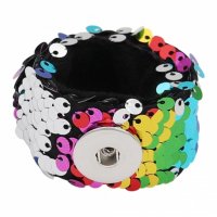 (image for) All Ages Snap Jewelry Multi-Color Sequin Changeable Bracelet