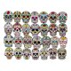 (image for) Sugar Skulls Stickers Non Repeating Decals Skull Bomb 50 pcs